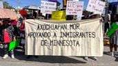 Foto ilustrativa de la nota titulada: Axochiapan protesta por detenciones de migrantes en EU y expresa solidaridad a distancia (Video)