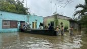 Foto ilustrativa de la nota titulada: Lluvias del frente frío 30 desbordan ríos y activan Plan DN-III-E en Teapa, Tabasco