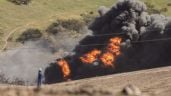 Foto ilustrativa de la nota titulada: Arde un ducto de Pemex en Playas de Rosarito, Baja California (Video)