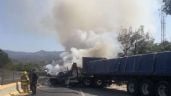 Foto ilustrativa de la nota titulada: Hombres armados quemaron un tráiler y un camión en la zona urbana del puerto de Acapulco (Video)