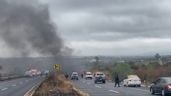 Foto ilustrativa de la nota titulada: Incendian vehículos en Hidalgo tras abatimiento de “El Mencho”