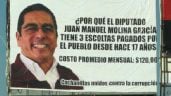 Foto ilustrativa de la nota titulada: Exhiben gasto de escoltas de diputado morenista en un espectacular de Mexicali