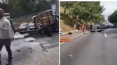 Foto ilustrativa de la nota titulada: Fuerte accidente en la México-Cuernavaca a la altura de La Pera (Video)