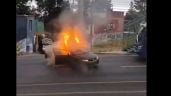 Foto ilustrativa de la nota titulada: Queman vehículo sobre la México-Cuernavaca, en Tlalpan; desata alertas tras muerte de "El Mencho" (Video)