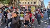 Foto ilustrativa de la nota titulada: Marchan contra el Cablebús en Puebla