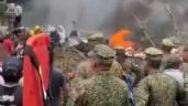 Foto ilustrativa de la nota titulada: Se estrella avión militar en el suroeste de Colombia con 114 personas a bordo (Video)