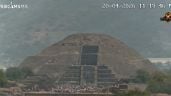 Foto ilustrativa de la nota titulada: Así fue el momento del ataque en la Pirámide de la Luna de Teotihuacán captado por Webcams