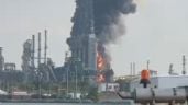 Foto ilustrativa de la nota titulada: Incendio en la refinería de Dos Bocas “está controlado”, dice Sheinbaum