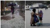 Foto ilustrativa de la nota titulada: Alertas en CDMX: advierten caída de granizo para la noche del viernes y calor el sábado