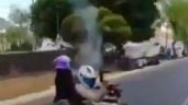 Foto ilustrativa de la nota titulada: Motociclista dispara ametralladora frente a instalaciones de la FGR (Video)