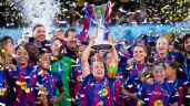 Foto ilustrativa de la nota titulada: Barcelona gana su cuarta UEFA Women's Champions League tras golear 4-0 al OL Lyonnes