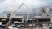 Foto ilustrativa de la nota titulada: AICM recibe el Mundial 2026 con obras inconclusas, amenaza de protestas y riesgo por lluvias