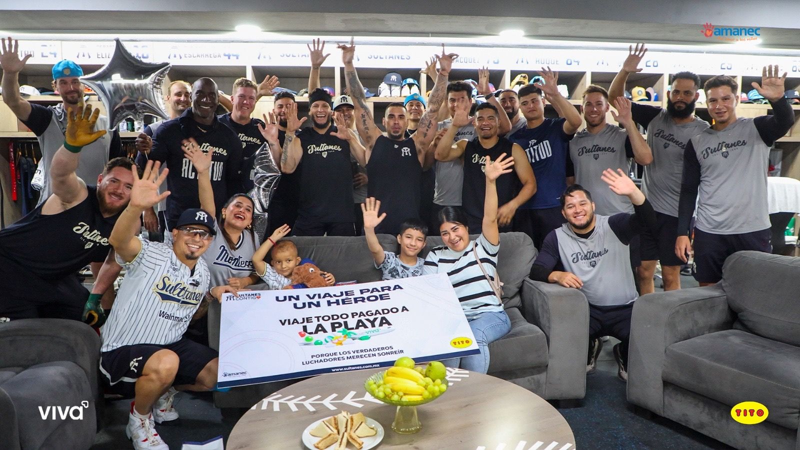 Sultanes sorprende a André; un pequeño gran fanático del beisbol