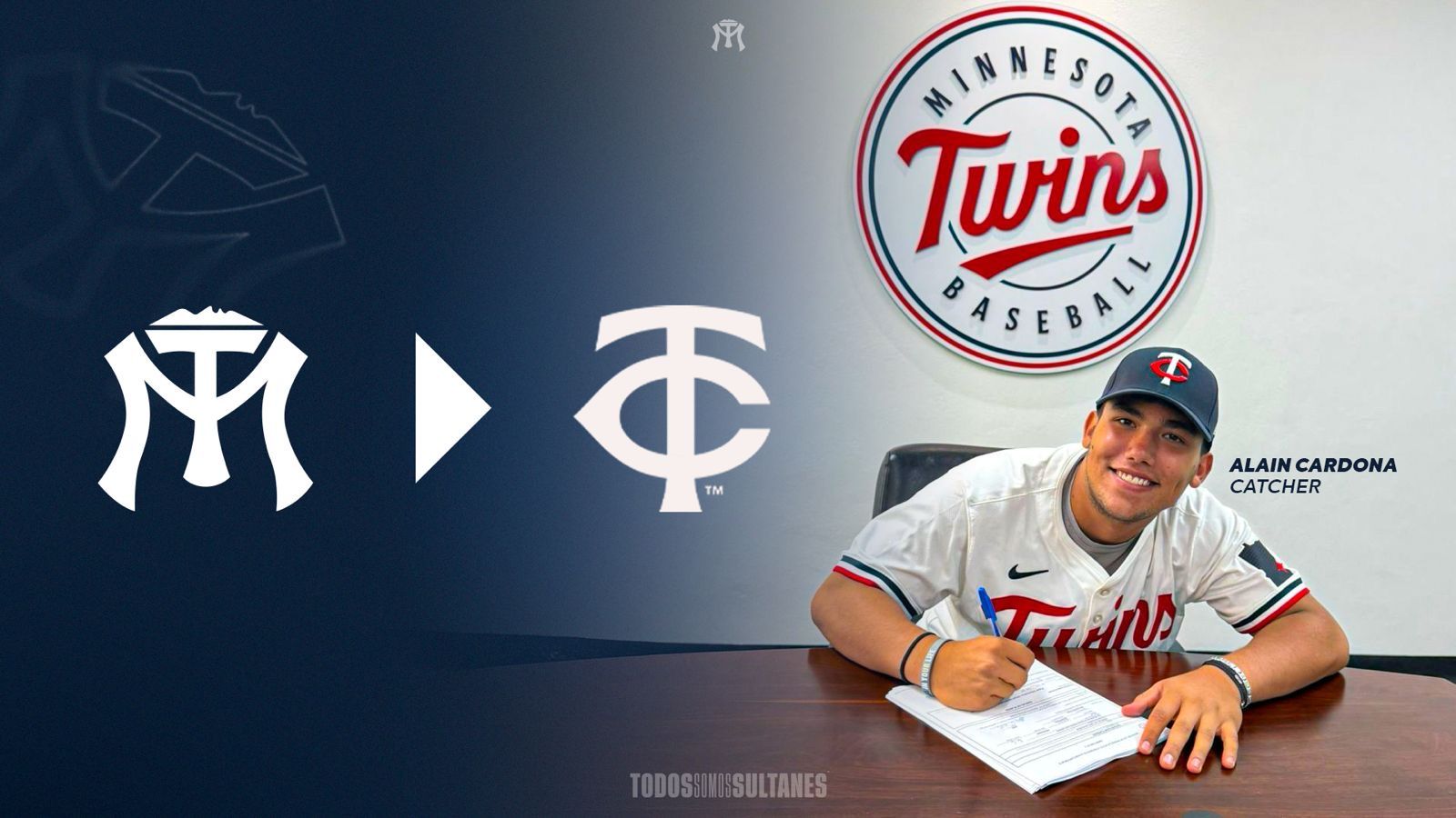 Alain Cardona, talento juvenil de Sultanes, firma con los Minnesota Twins
