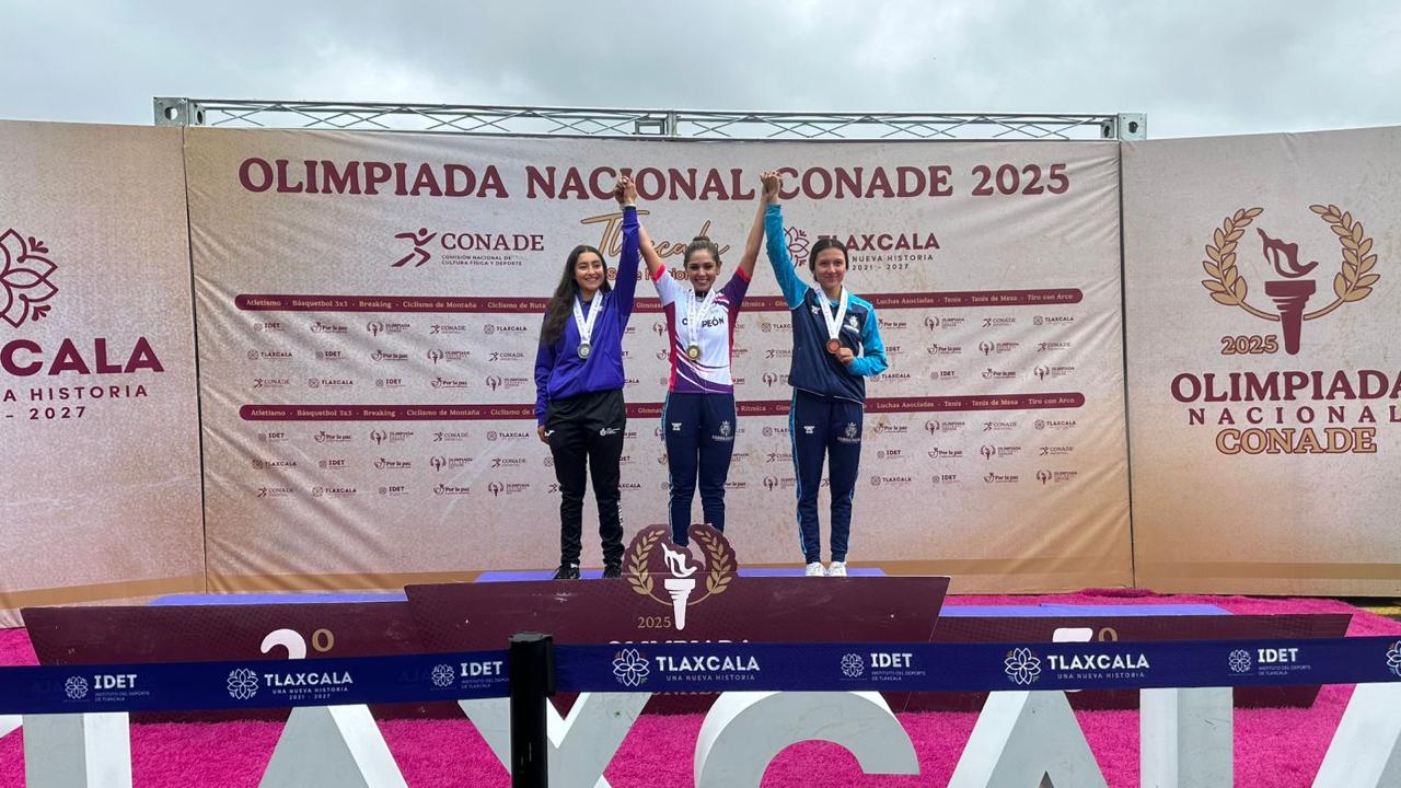 Chihuahua arranca con oro y dos platas en la prueba contrarreloj de la Olimpiada Nacional Conade 2025