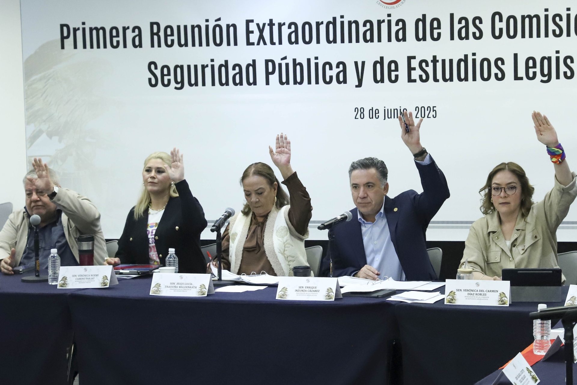Comisiones del Senado aprueban Ley General del Sistema Nacional de Seguridad Pública; oposición acusa un “Estado fisgón”