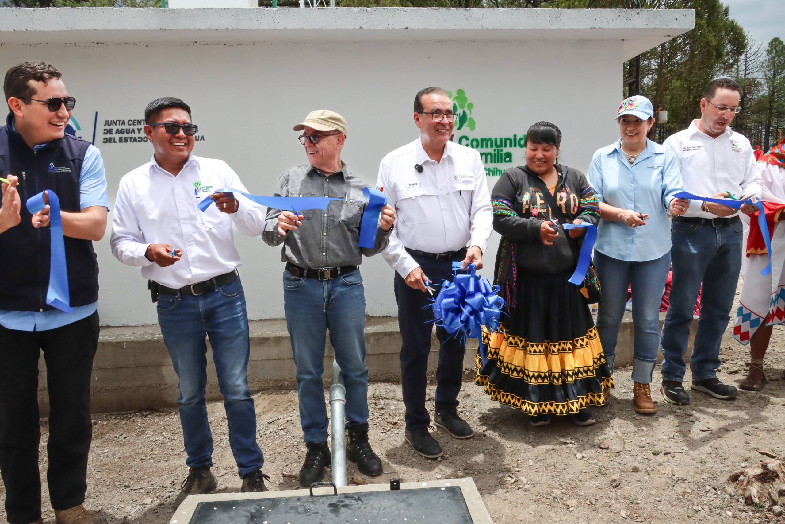 Entrega JCAS sistema colectivo de agua potable en la comunidad de Hueachi en Guachochi