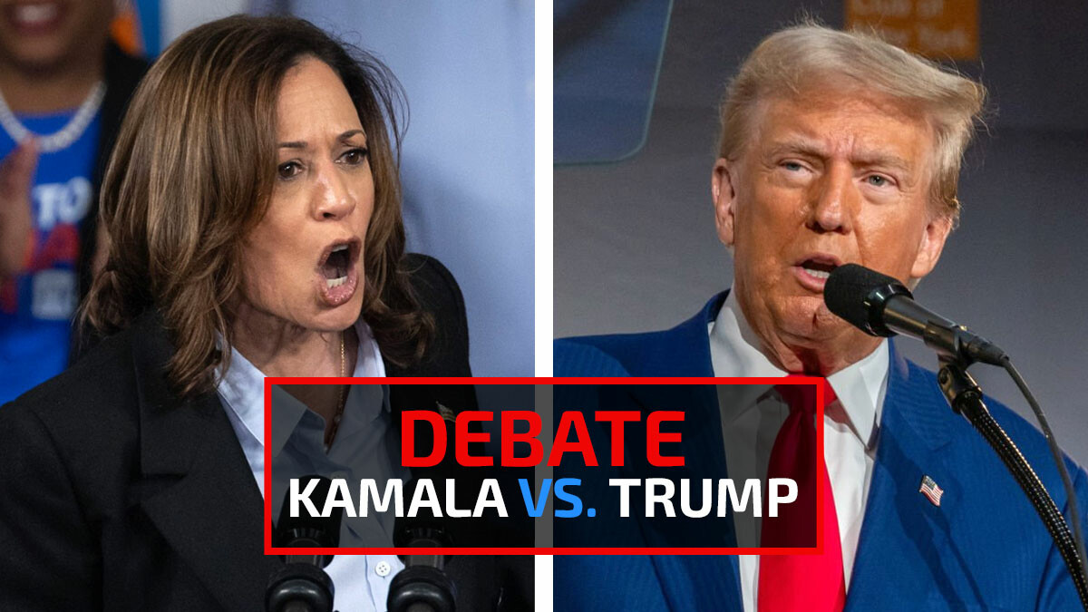 Hoy se enfrentarán Donald Trump y Kamala Harris en su primer debate