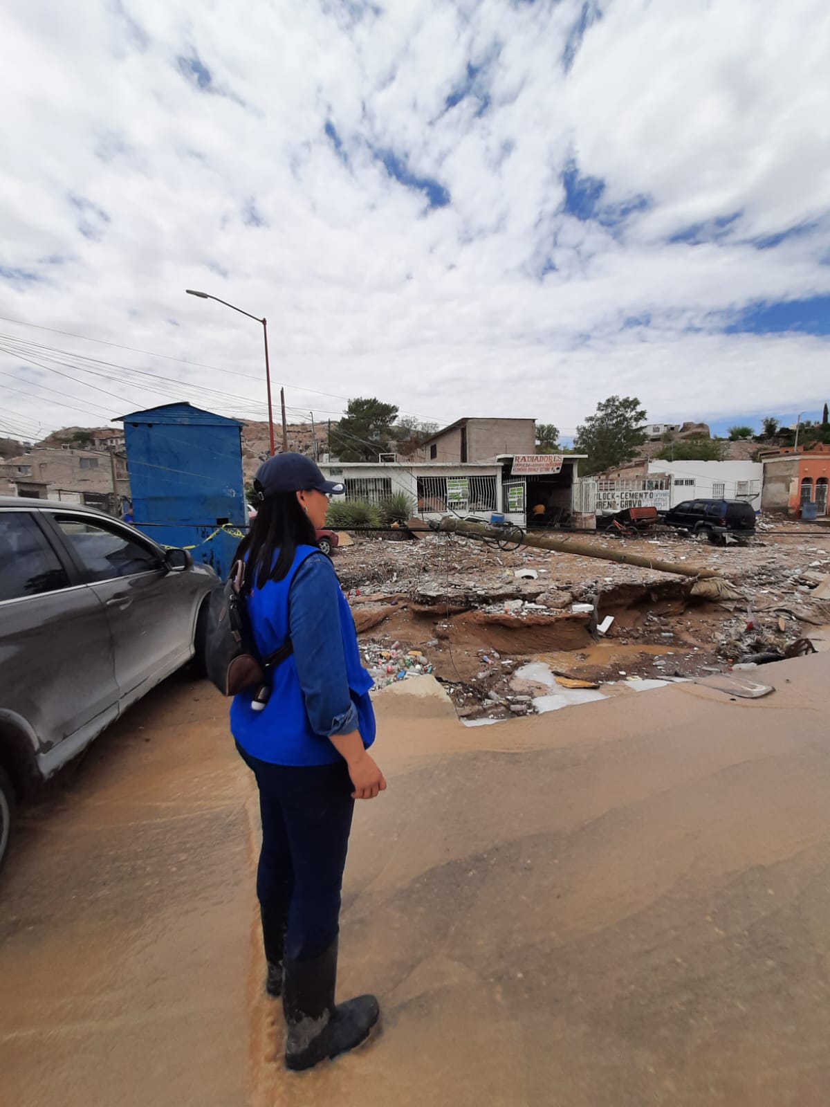 Brinda SDHyDC apoyo a familias afectadas por las lluvias en el poniente de Ciudad Juárez