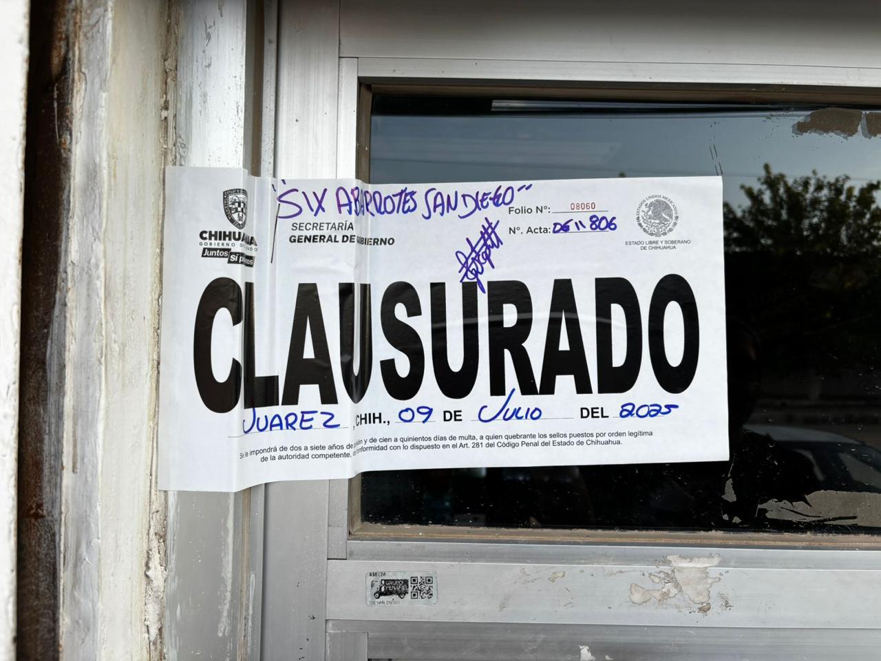 Realiza Gobernación Estatal 385 inspecciones y clausura 34 establecimientos durante la última semana