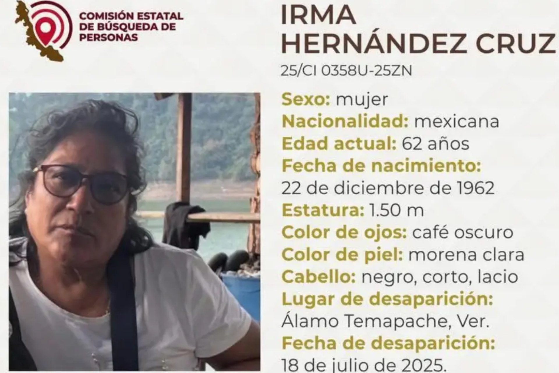 Hallan cuerpo de maestra jubilada secuestrada en Álamo Temapache, Veracruz
