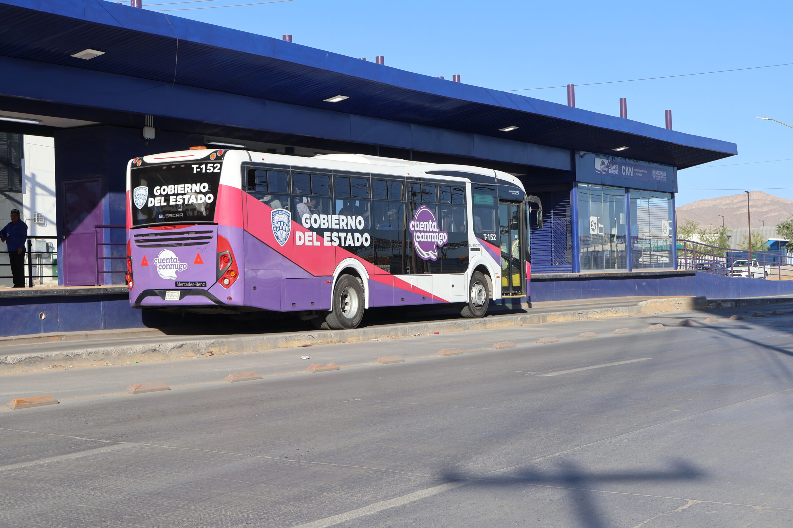 Reubica JuárezBus el CAM móvil a Riberas del Bravo
