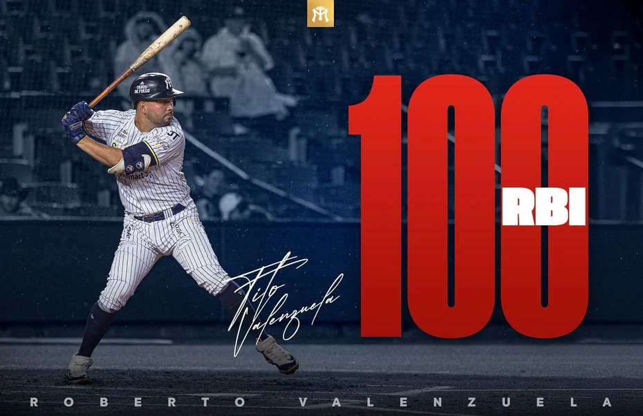 Tito Valenzuela llega a las 100 carreras impulsadas con Sultanes