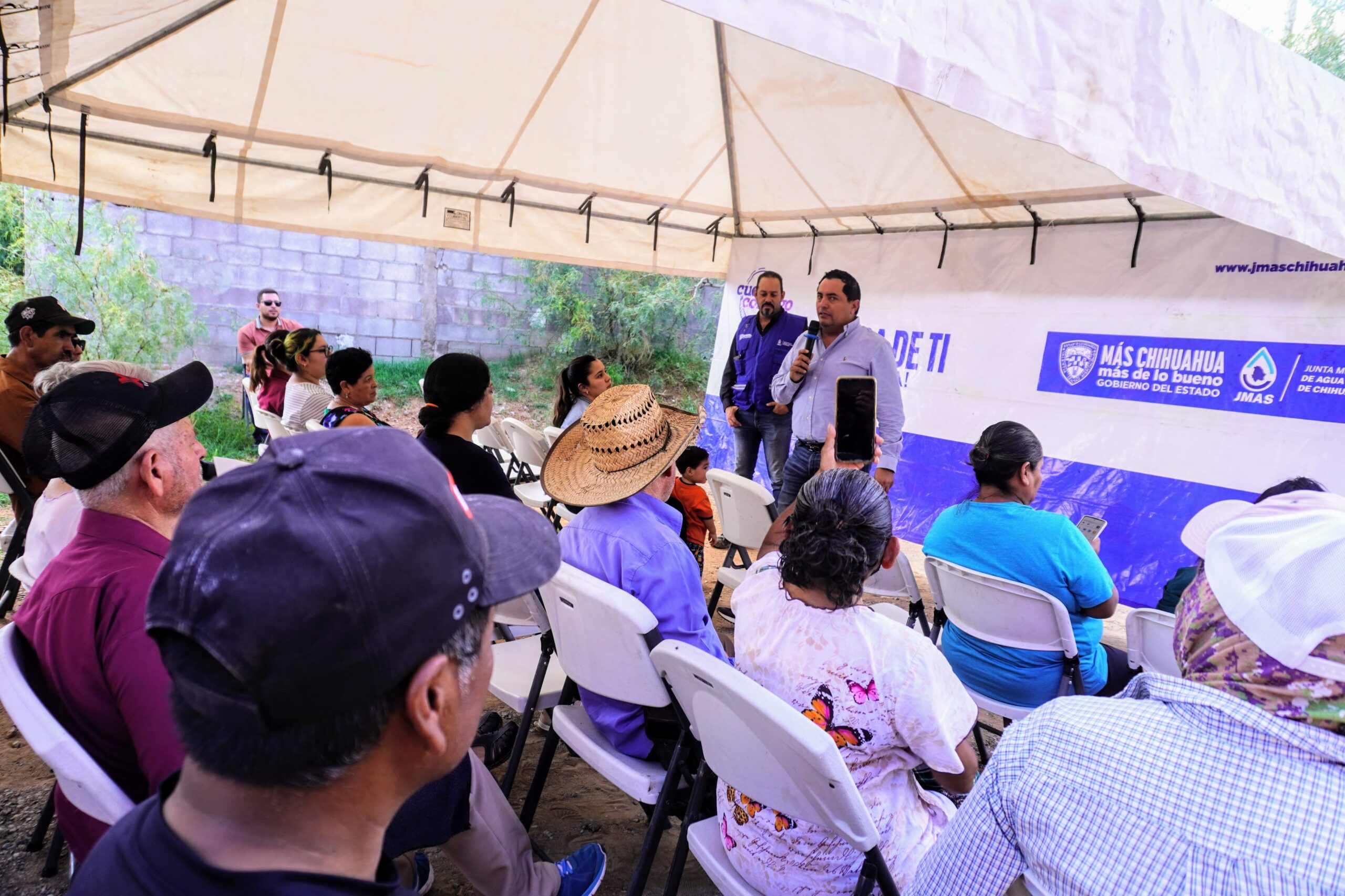 Inaugura JMAS Chihuahua red de drenaje en la colonia Las Cruces