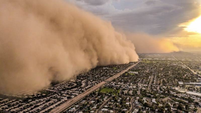 Tormentas de arena se intensifican por causas vinculadas a la actividad humana - tormenta-de-arena-phoenix-arizona