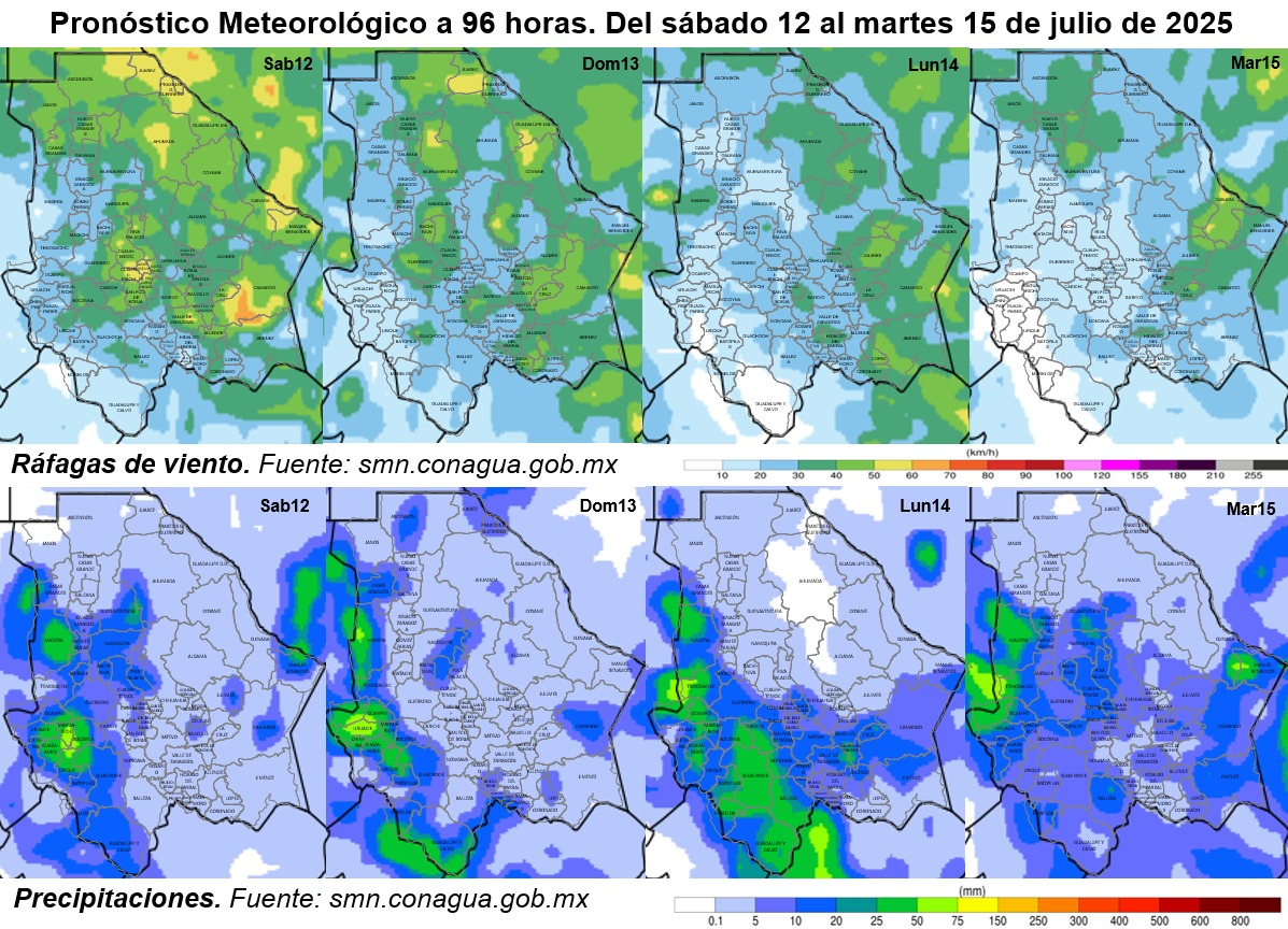 Mantiene Protección Civil alerta por lluvias durante las próximas horas