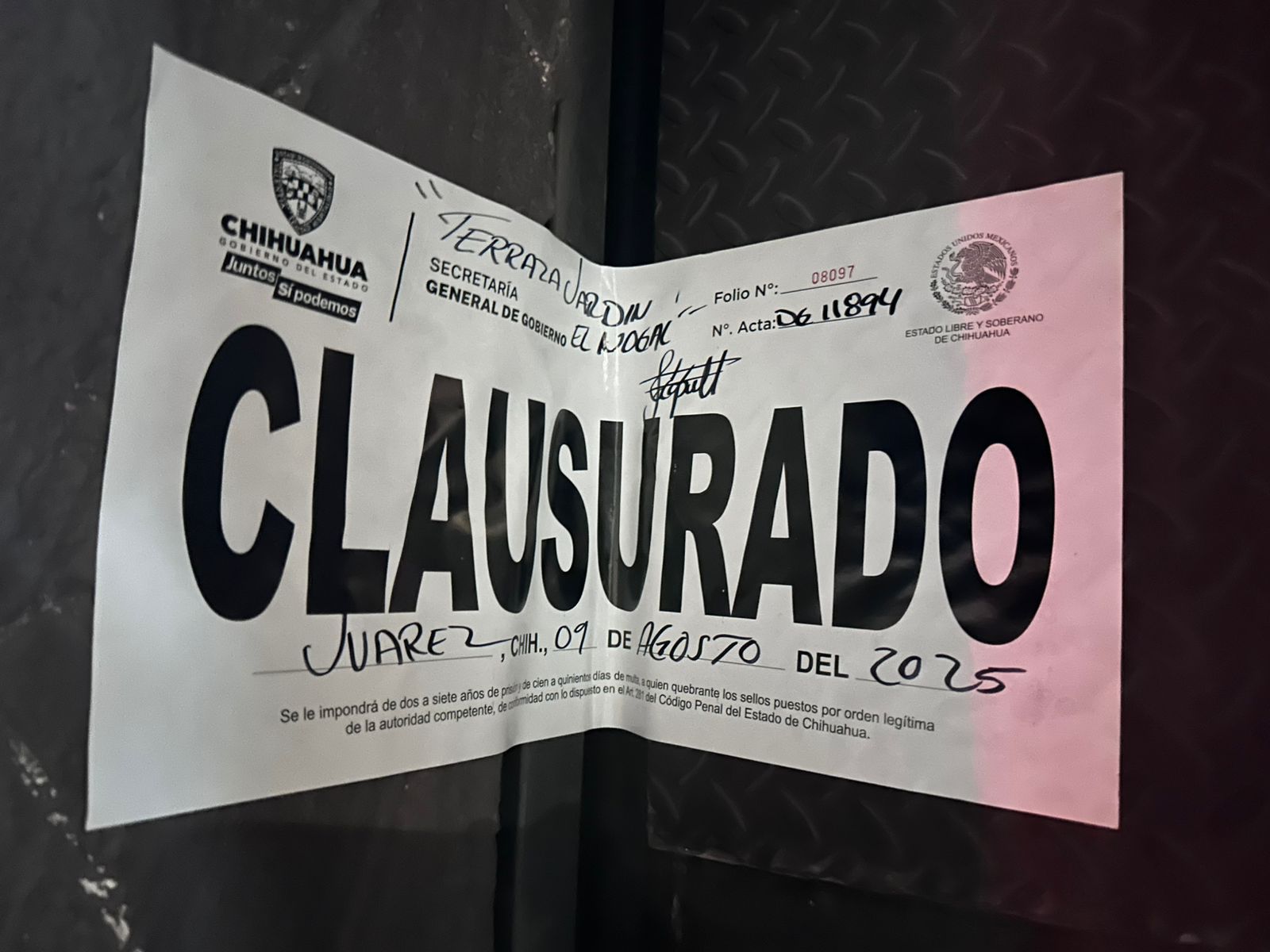 Realiza Gobernación Estatal 295 inspecciones y clausura 21 establecimientos durante la última semana