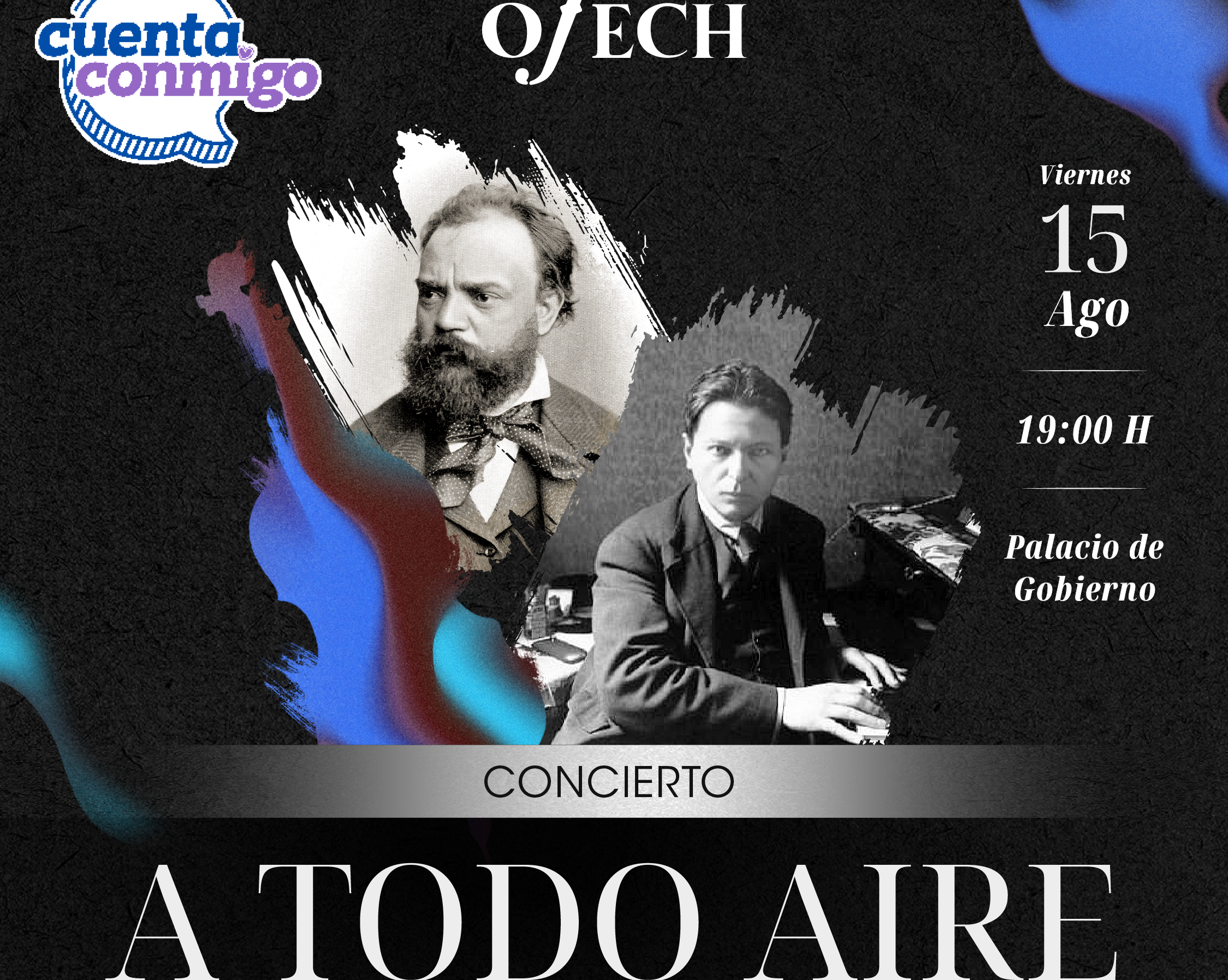 Abre Ofech temporada de conciertos de verano con “A todo aire” en Palacio de Gobierno