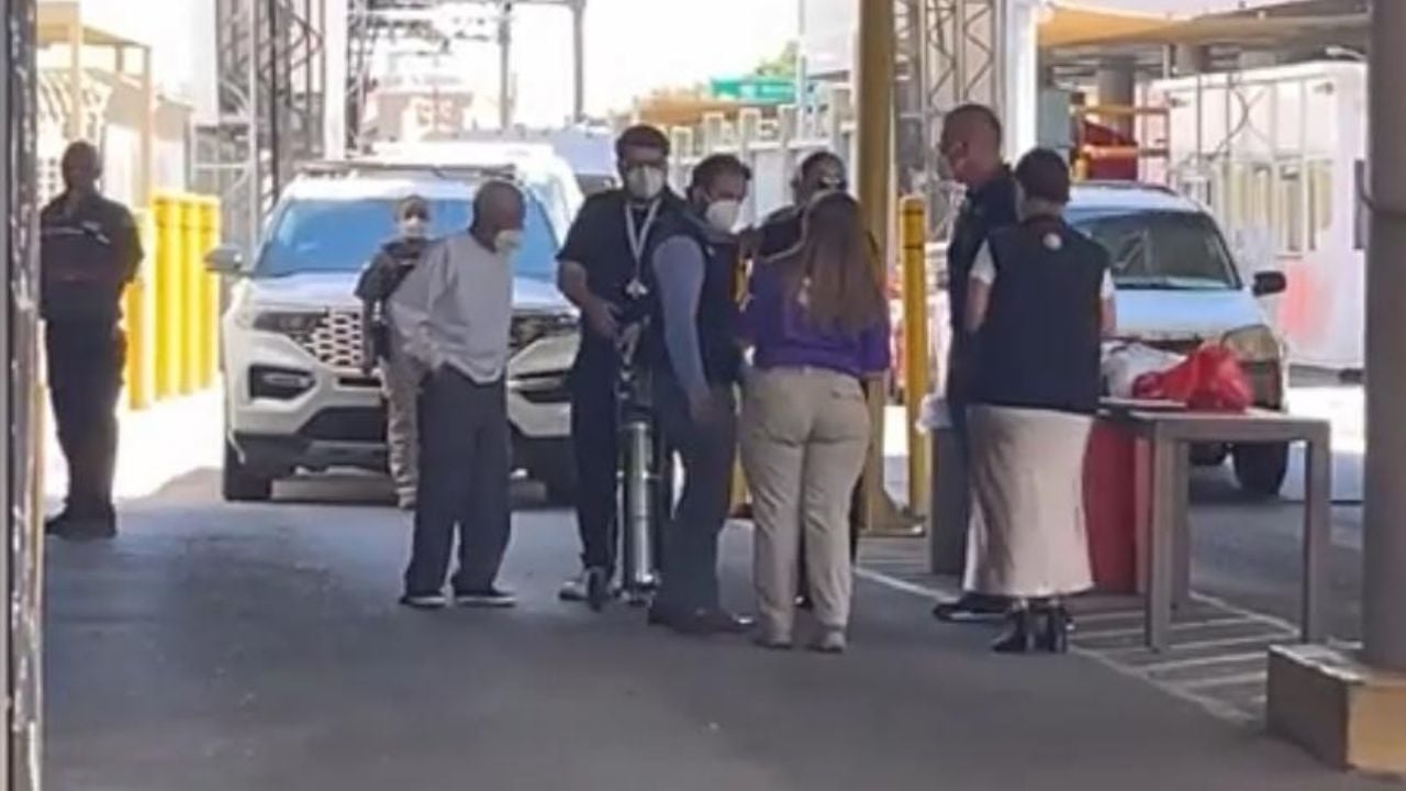 El muro fronterizo que reforzó Donald Trump en el cruce fronterizo de Nogales