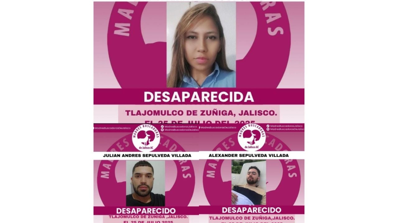 Piden pruebas de vida de cinco colombianos desaparecidos en Jalisco ligados a préstamos “tipo gota”