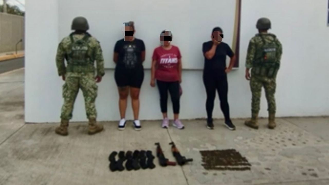 Mujeres detenidas con armamento en Culiacán son familiares de elementos de la Guardia Nacional