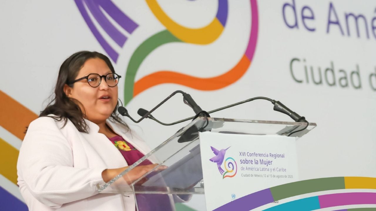 Conferencia de Cepal: Citlalli Hernández condena genocidio en Palestina y bloqueo a Cuba y Venezuela