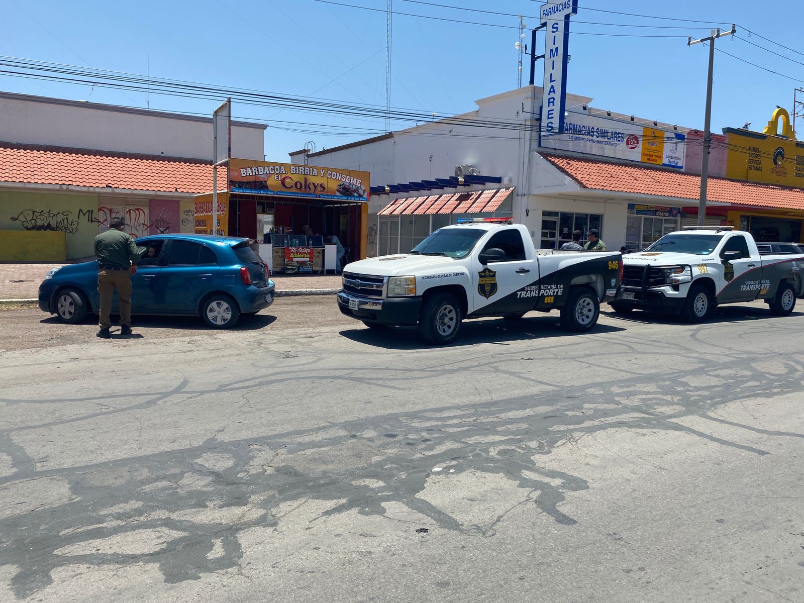 Realiza Subsecretaría de Transporte operativo contra taxis piratas en Delicias