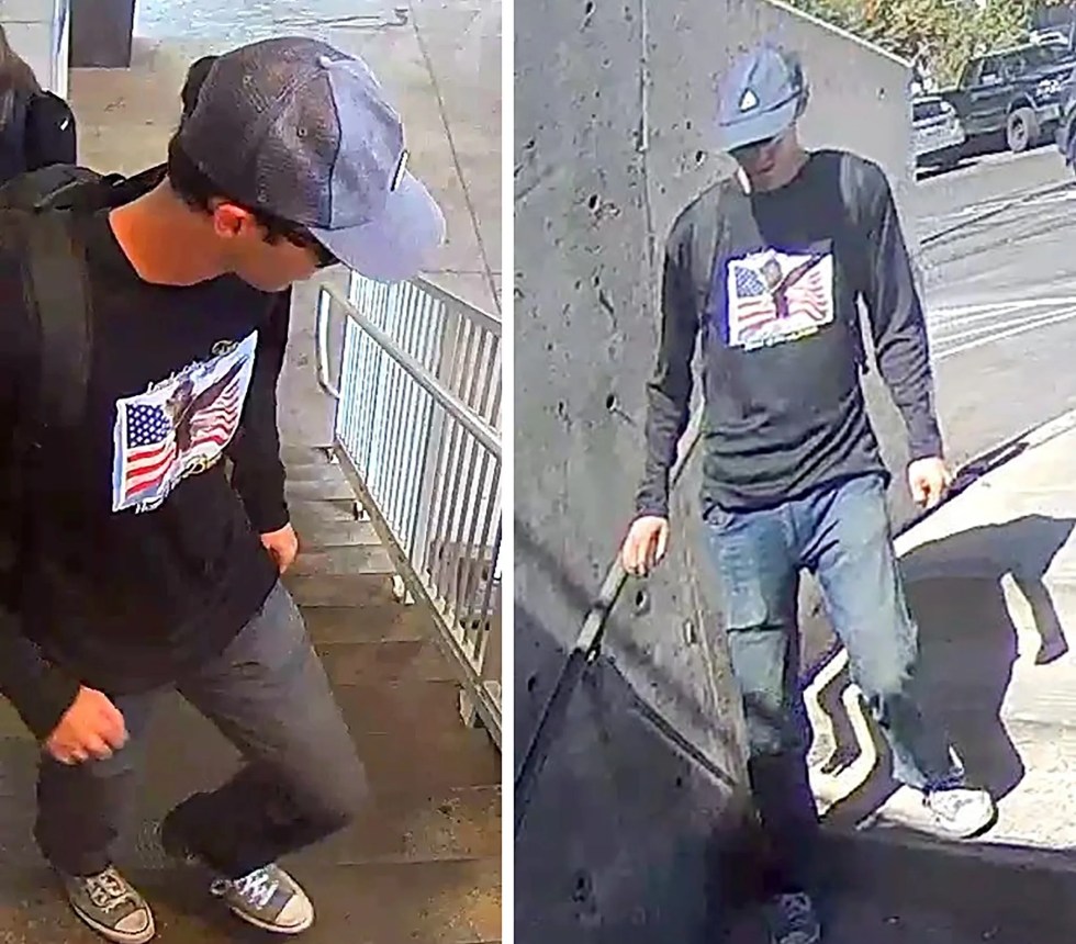 asesinato-kirk-combo-fotos El FBI publica dos fotos del sospechoso de asesinar de Charlie Kirk