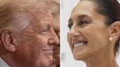 Foto ilustrativa de la nota titulada: Sheinbaum me cae muy bien, es muy elegante, hermosa... pero México está dirigido por cárteles: Trump