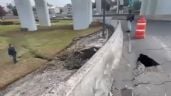 Foto ilustrativa de la nota titulada: Se forma un socavón en la zona del Puente de la Concordia de Iztapalapa (Video)