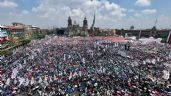 Foto ilustrativa de la nota titulada: Miles de personas llenan el Zócalo capitalino por informe del primer año gobierno de Sheinbaum