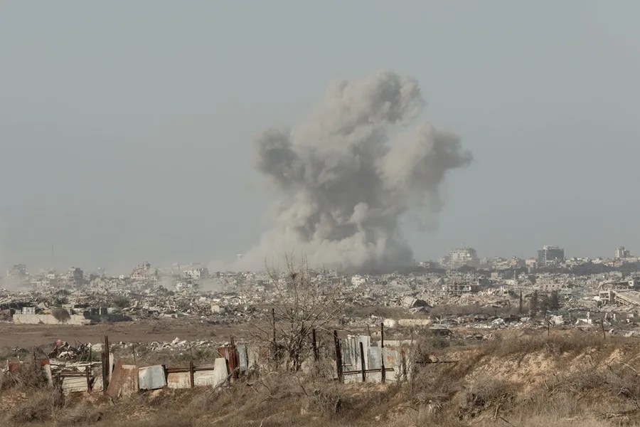 franja Vista general de la ciudad de Gaza,