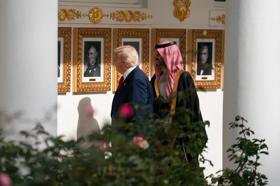 Trump príncipe heredero saudí