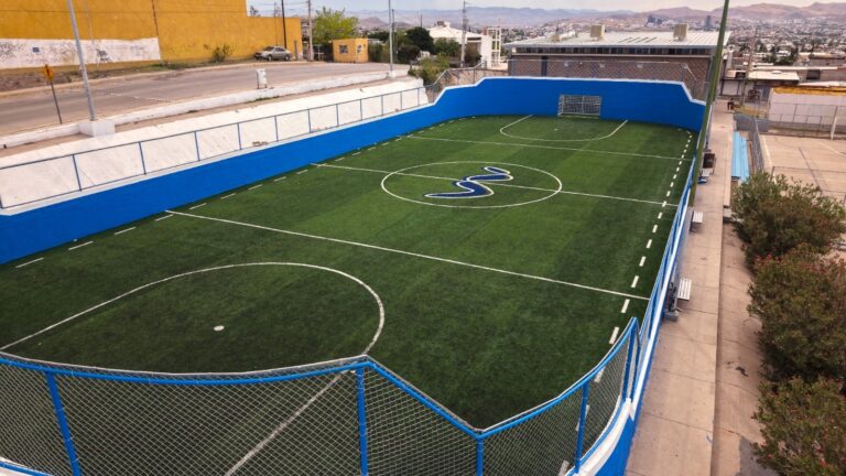 Registra avance de 50% cancha de la Rosario