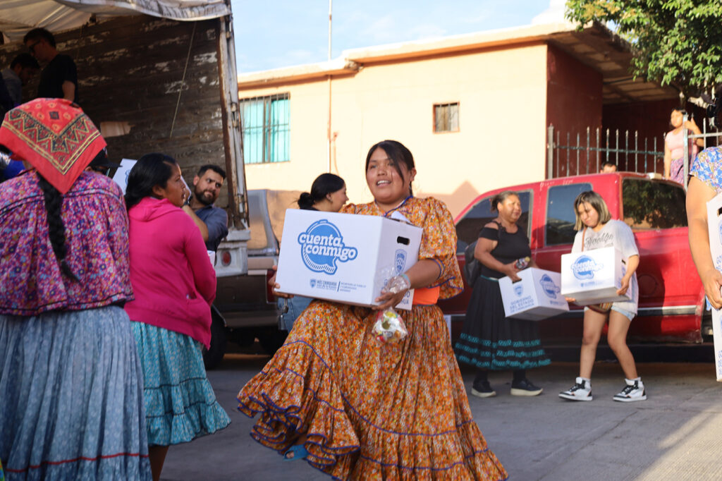 Lleva SPyCI apoyos alimentarios a familias indígenas