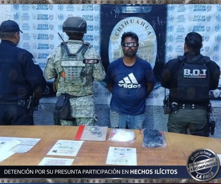 Detuvo Célula B.O.I a hombre con droga y arma de fuego