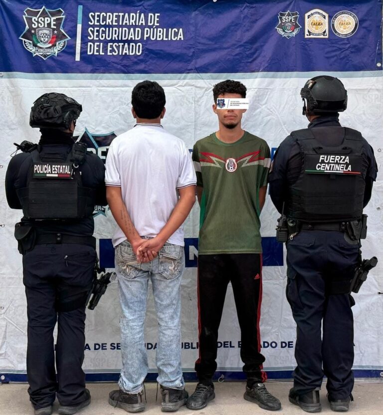 Despliegue policial en Aldama deja 4 sujetos detenidos
