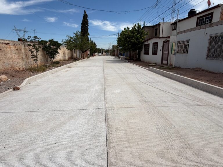Concluye pavimentación de calle Río Grande 