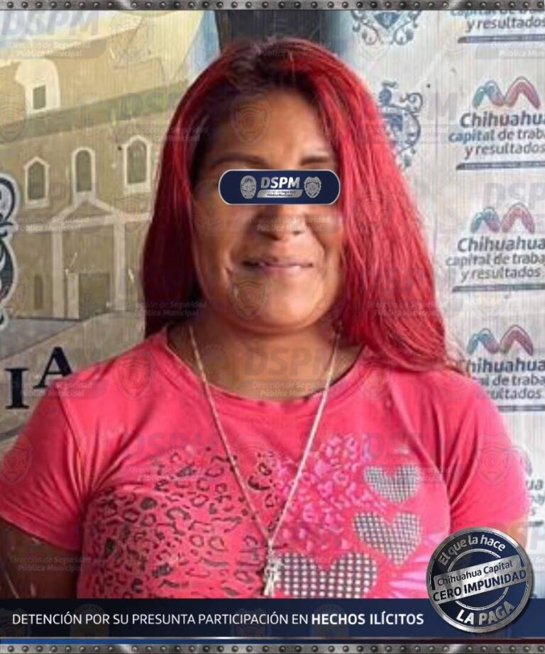 Cae mujer por presunta posesión de cristal en El Porvenir