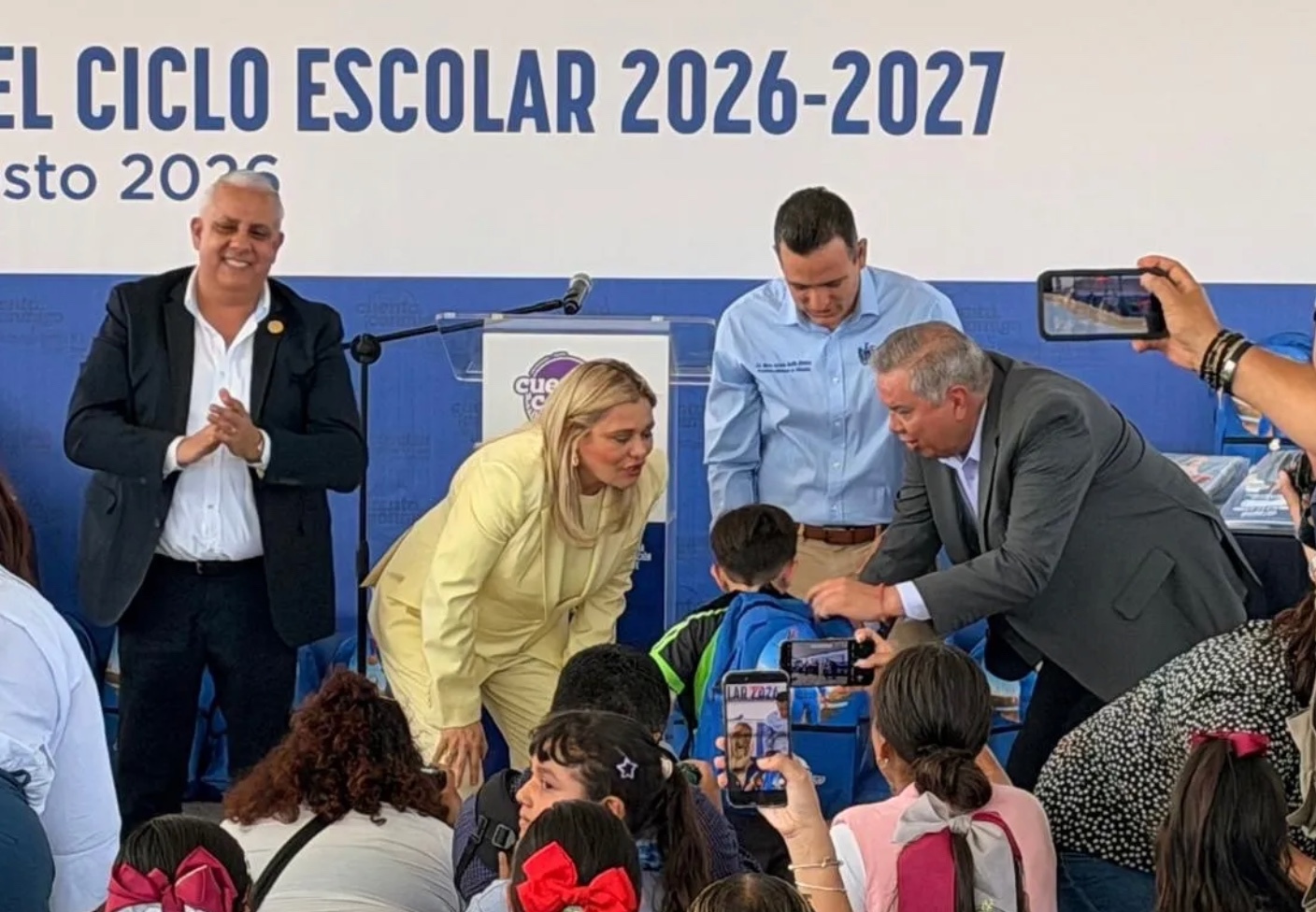 Encabeza Maru Campos inicio del ciclo escolar 2026-2027 en Chihuahua
